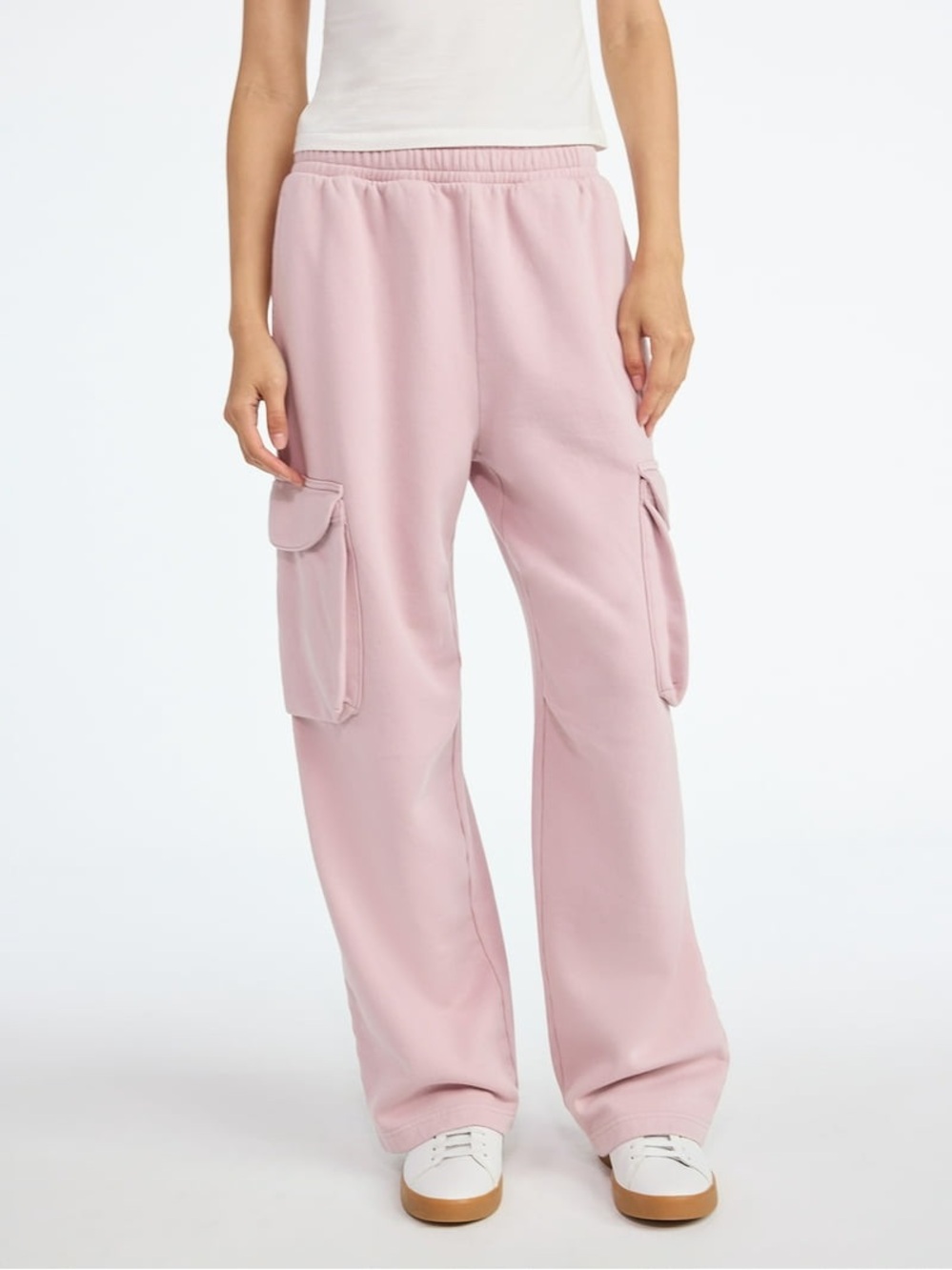 Scoop | Mineral Washed Wide Leg Cargo Sweatpants